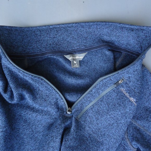 SIZE S. Eddie Bauer Fleece Quarter Zip Pullover. - Picture 15 of 16